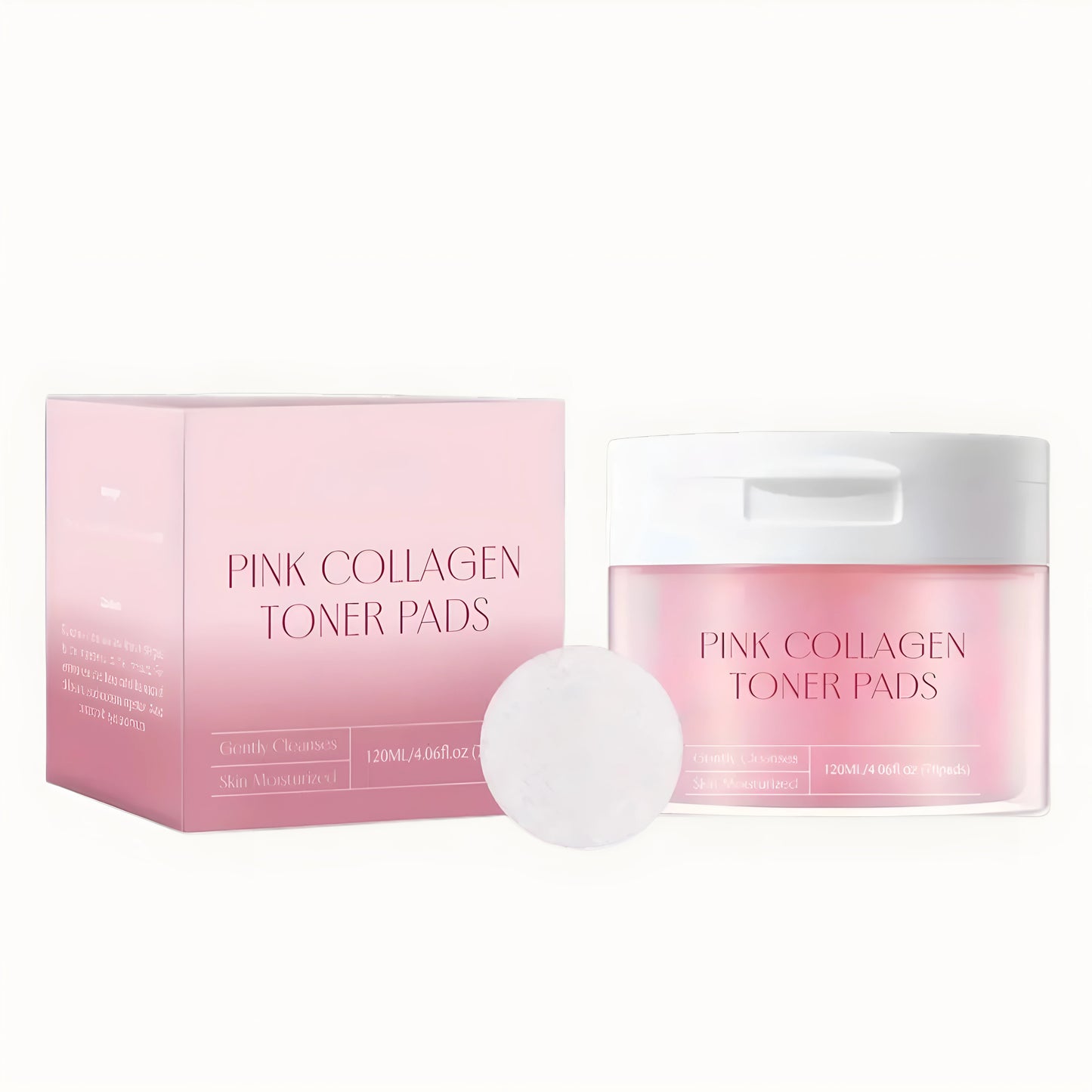 PINK COLLAGEN FACIAL CLEANSING PADS