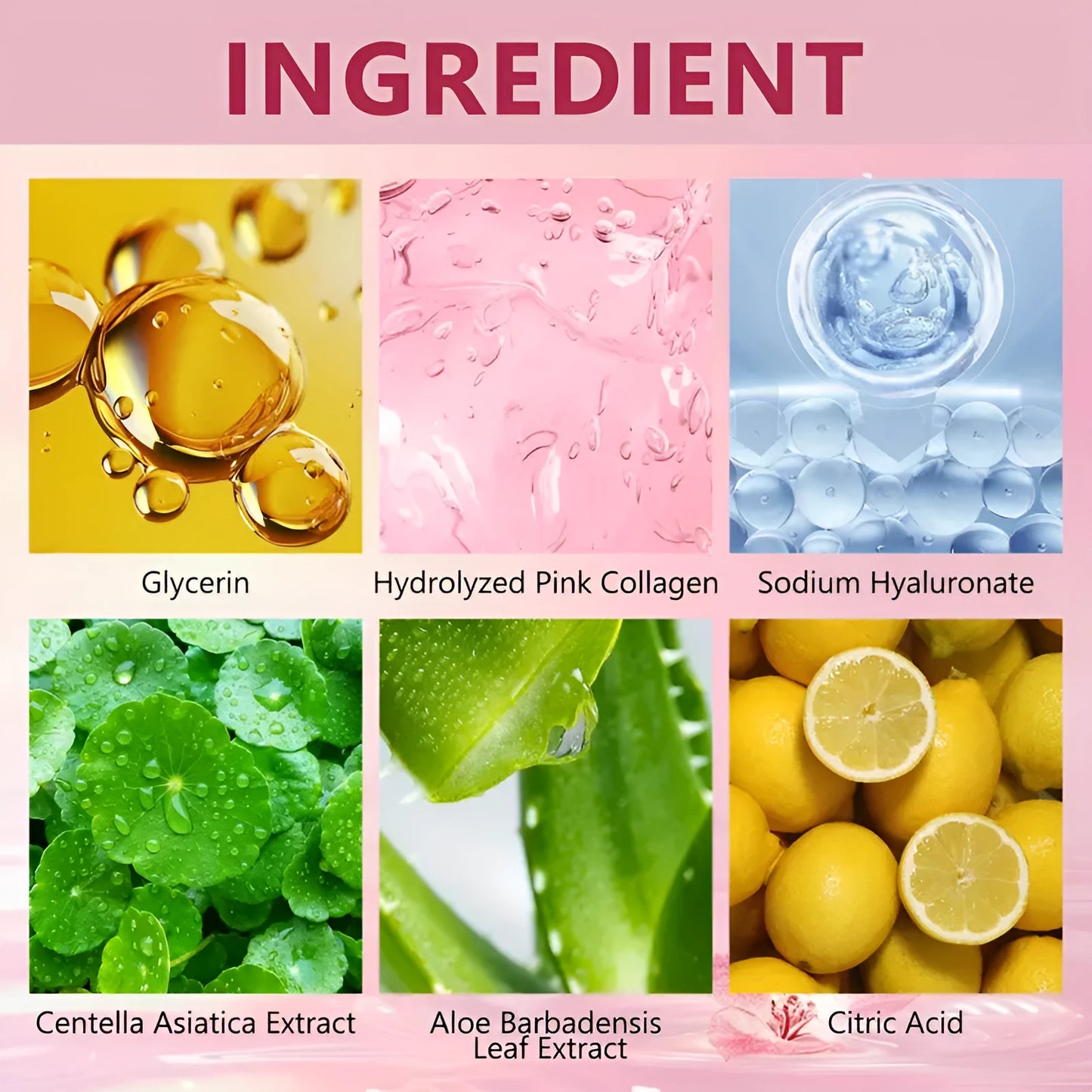 PINK COLLAGEN FACIAL CLEANSING PADS