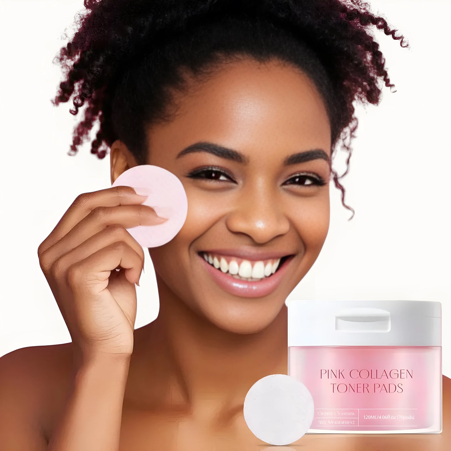 PINK COLLAGEN FACIAL CLEANSING PADS